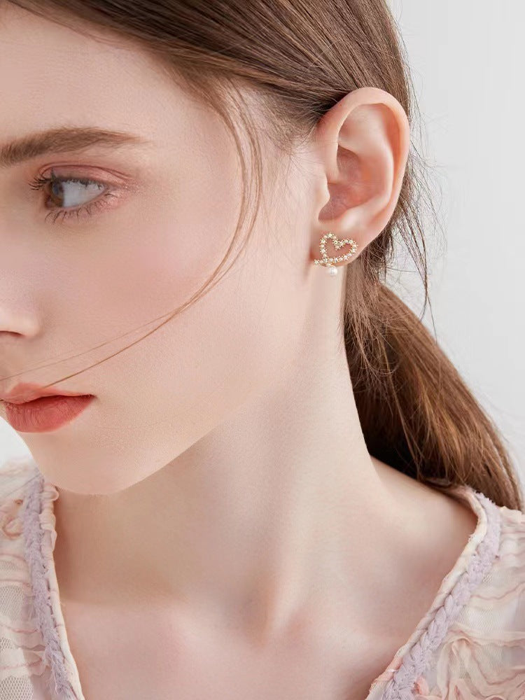 Vintage Pearl French Style Temperament Ear Earrings
