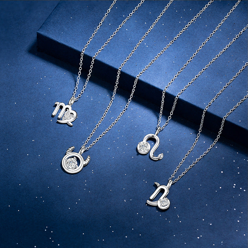 Twee Constellation Series Female Temperament Light Luxury Stainless Steel Necklaces