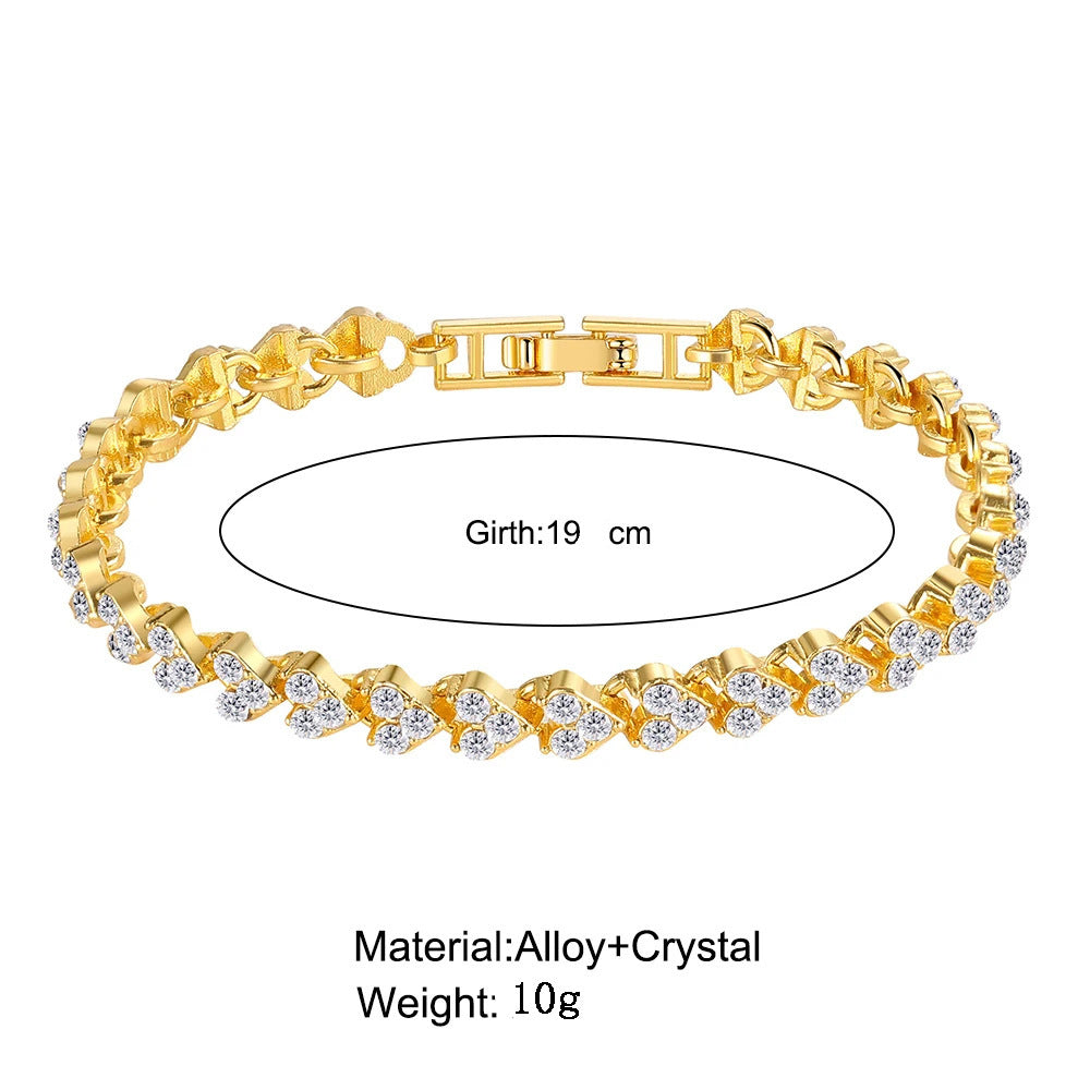 Women's Jewelry Exquisite Luxury Rhinestone Roman Crystal Bracelets