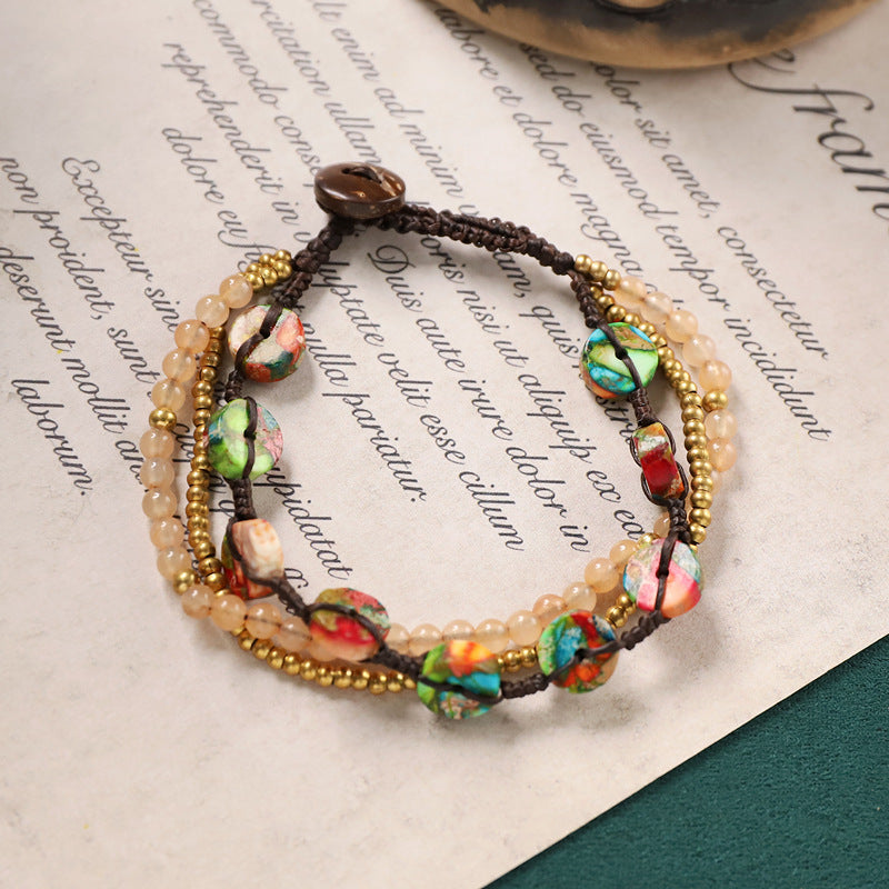 Women's Chinese Ethnic Style Woven Niche Retro Bracelets