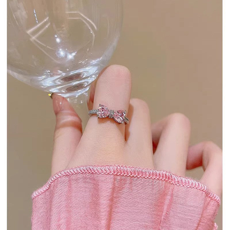 Female Simple Open Light Luxury Minority Rings