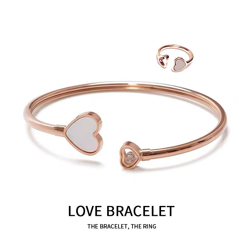 Fragrant Power Rose Gold Plated Peach Rings