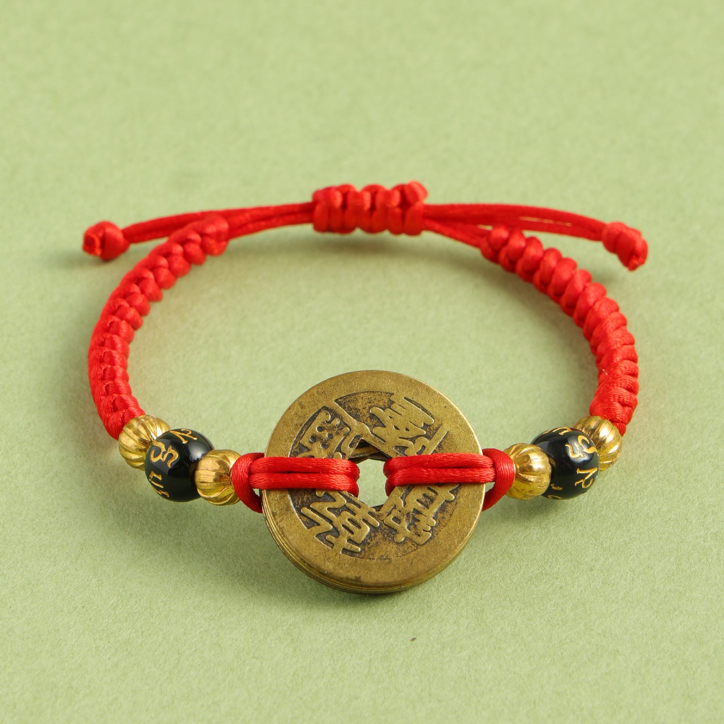 Women's & Men's Dynasty Five Coins Copper Coin Handmade Bracelets