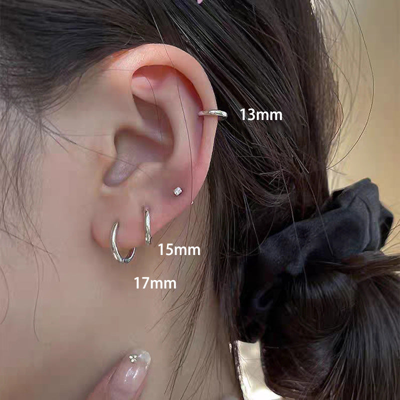 Men's Circle Simple Personalized Female Cold Style Earrings