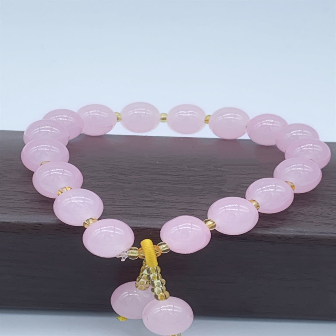 Korean Style Beaded Couple Colorful Transparent Bracelets