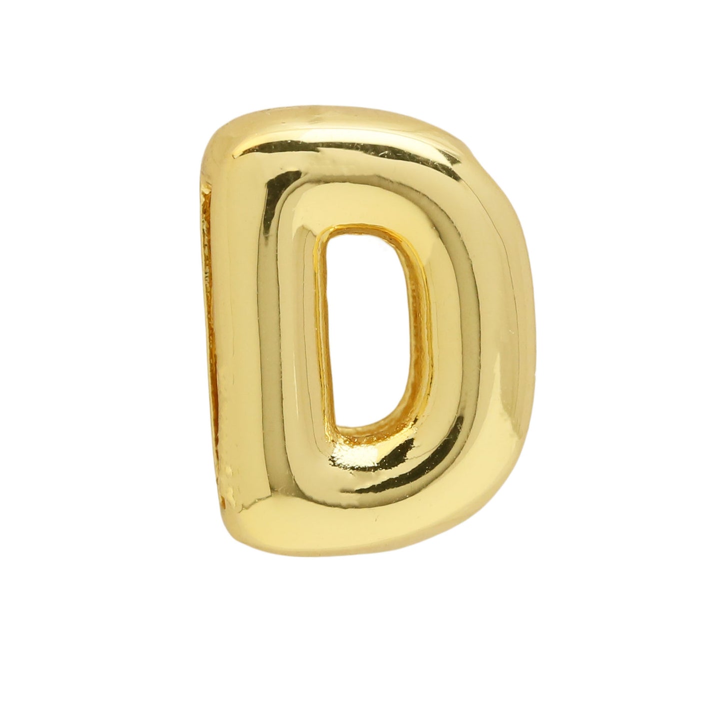 Golden Chubby Balloon Bubble Glossy Letter Bracelets