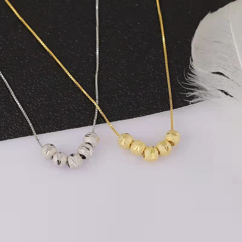 Five Blessings Female With Hearts Lucky Beads Necklaces