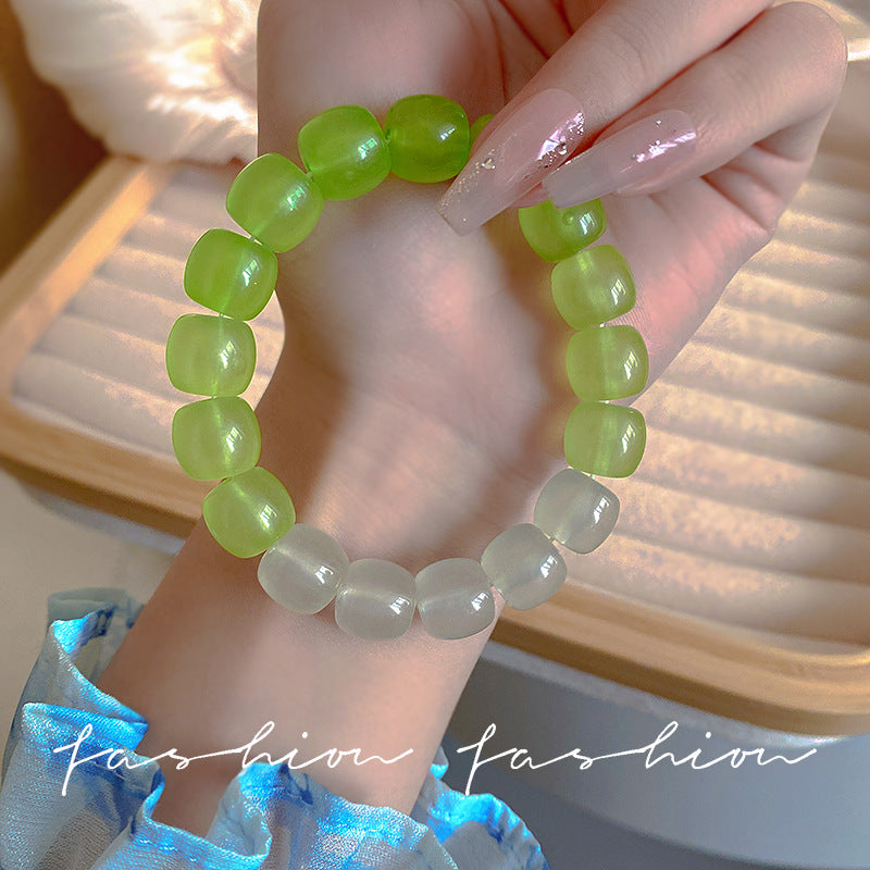 Pliable Temperament Gradient Color Ice Transparent Bracelets
