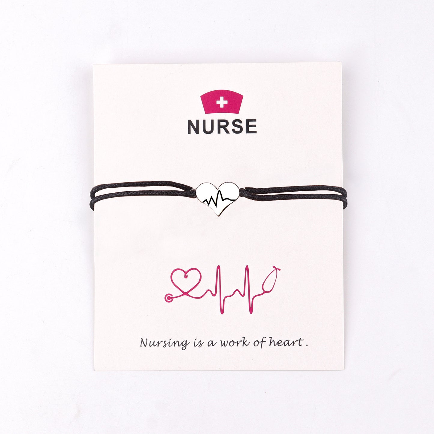 Nurse Festival Commemorative Ecg Colored Rope Bracelets