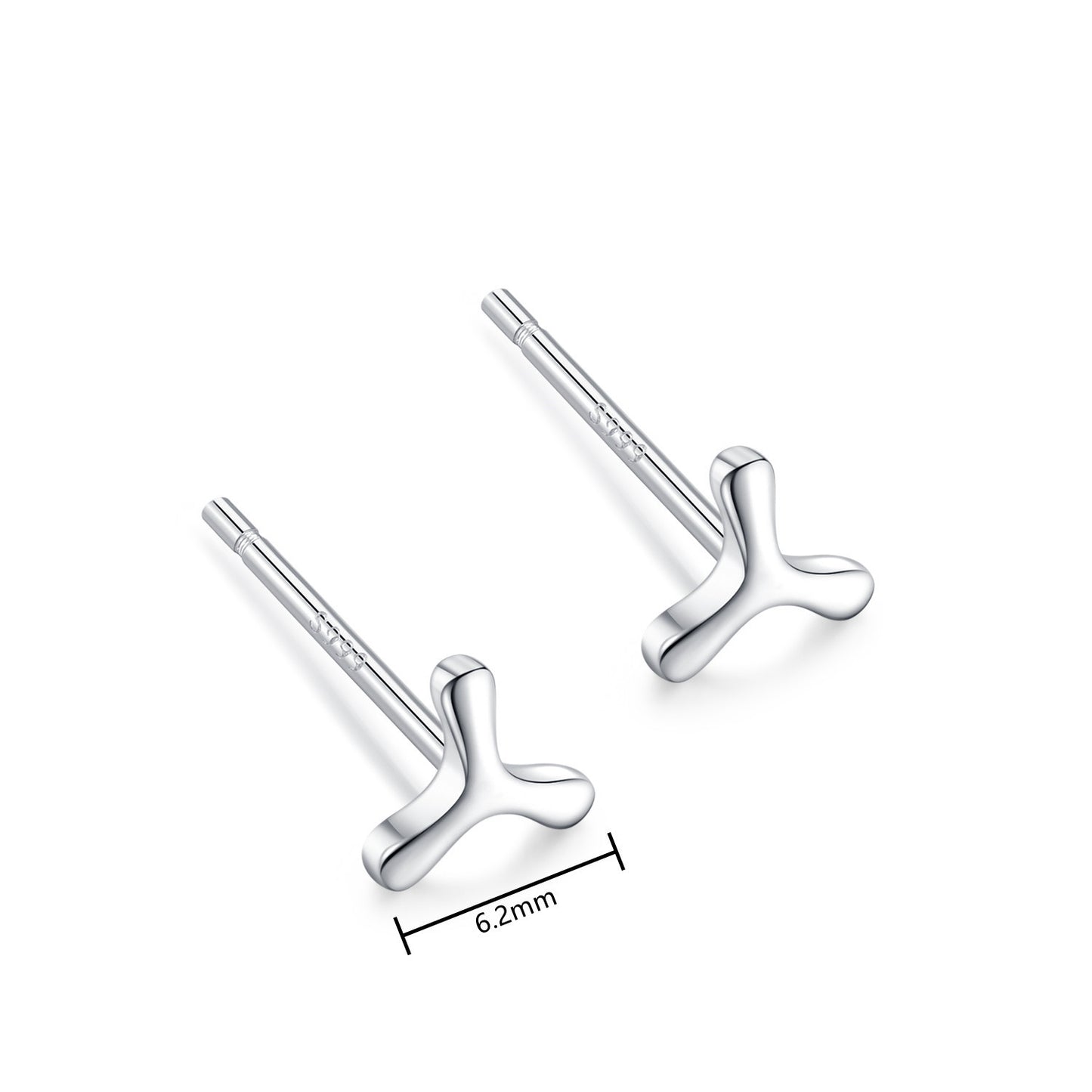 Women's Sterling Sier For Trendy One Week Small Ornament Earrings