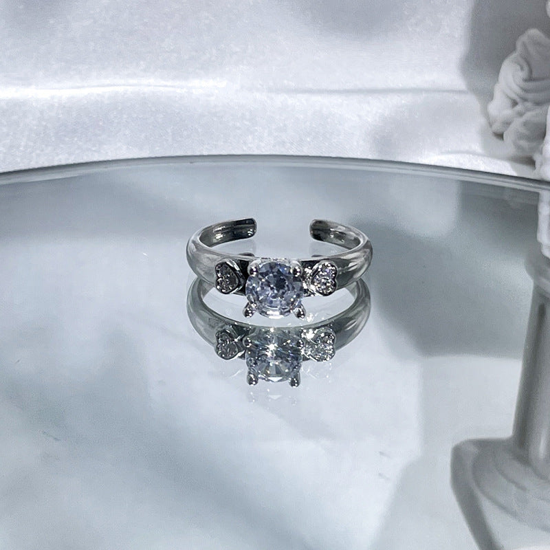 Glazed Open Female Sweet Grace Cool Affordable Luxury Fashion Rings