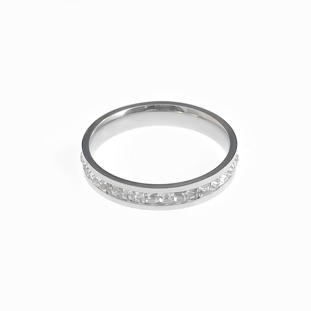 Men's Steel Retro Simple Titanium Corrosion Does Rings