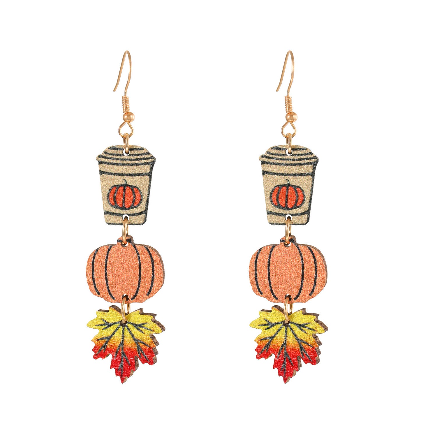 Alloy Funny Fun Ghost Pumpkin Spider Earrings