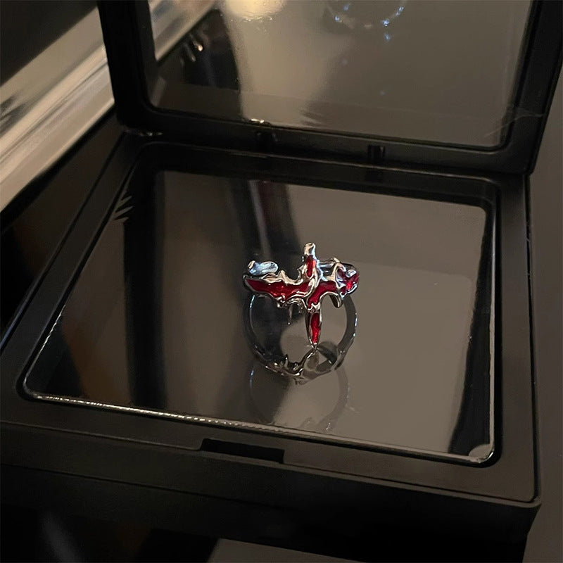 Women's & Men's High-grade For Twin Cold Niche Design Rings