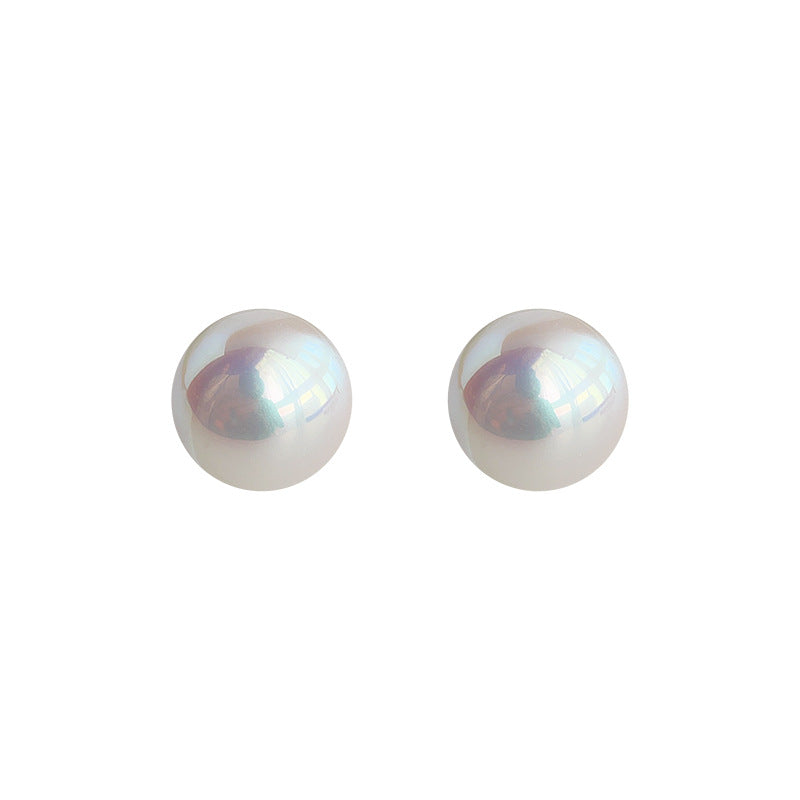 Pearl Texture Colored Light Ear Fashion Earrings