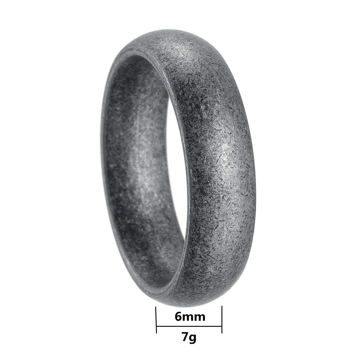 Men's Ancient Sier Accessories Old Titanium Steel Rings