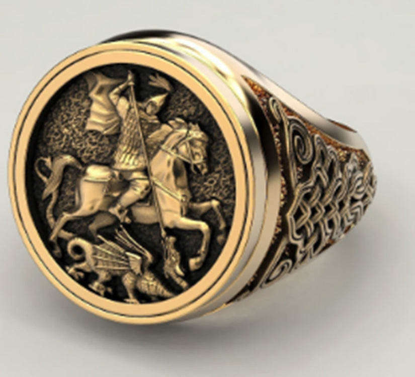 Personalized Horse Riding Retro Creative Fashion Rings