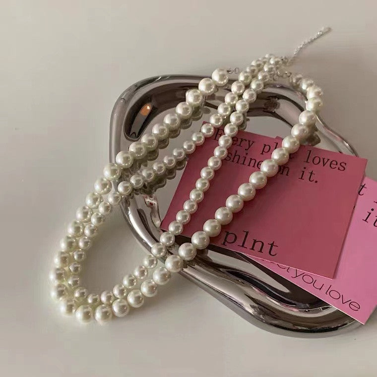 Glass Pearl Clavicle Fashion Simple Special Necklaces