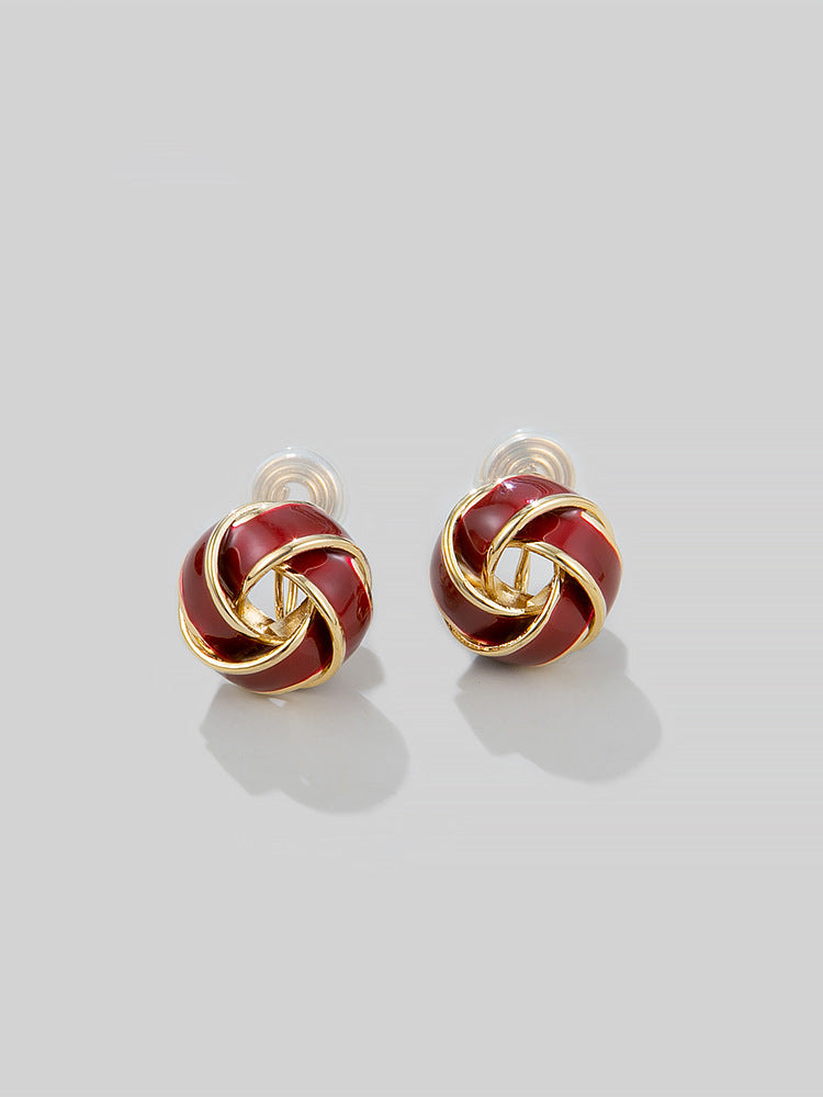 Ball Ear Clip Female Fashion Niche Earrings