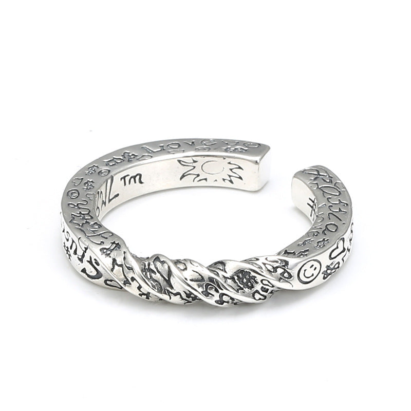Personalized Opening Fashion Smiley Iti Hipster Rings