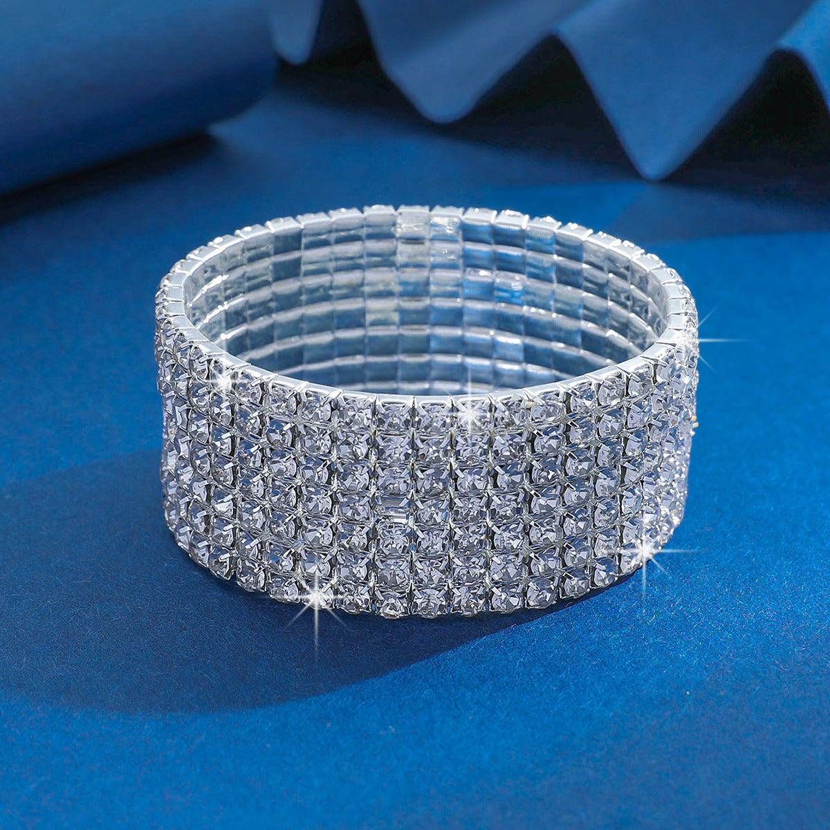 Affordable Luxury Fashion Zircon Elastic Rhinestone Bracelets