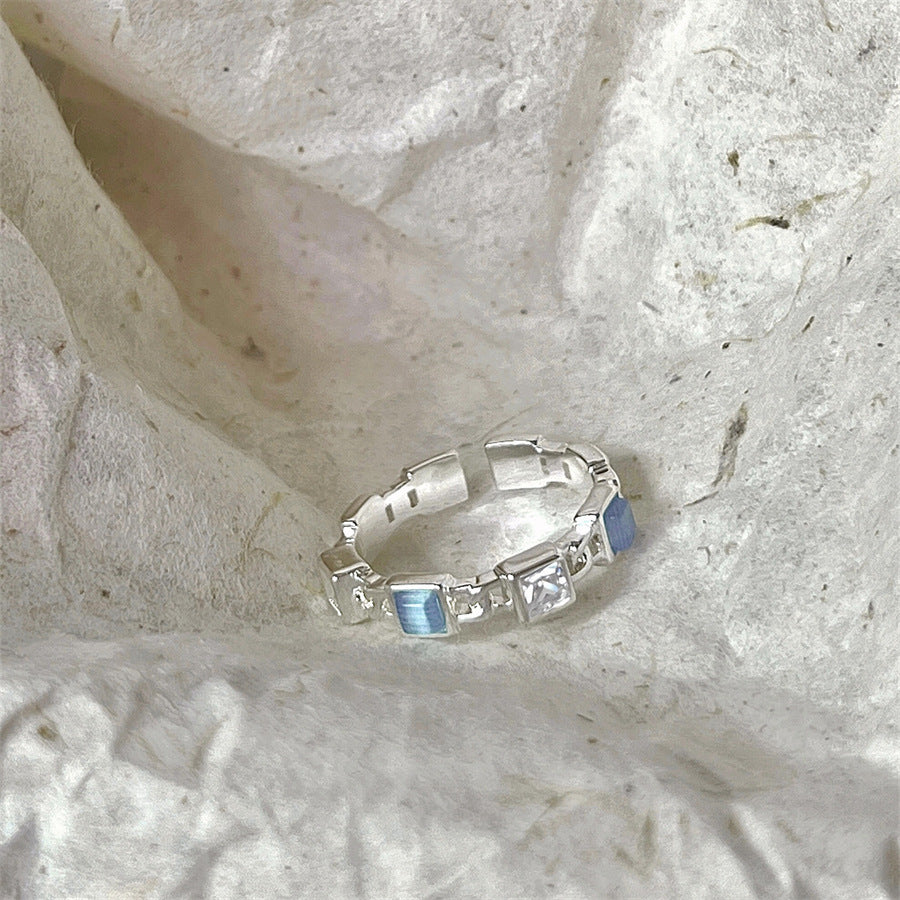 Women's Sterling Sier Style Niche High-grade Light Rings