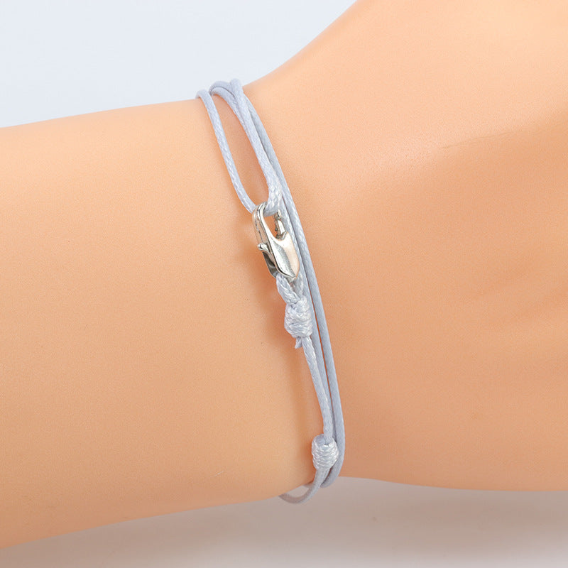 Men's Simple Carrying Strap Wax Line Fashion Bracelets