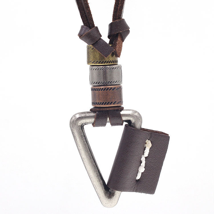 Fashion Retro Style Sweater Chain Triangle Necklaces