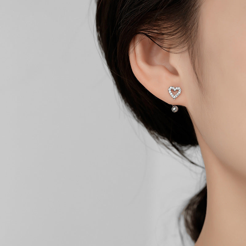 Women's Love Heart Trendy Small Simple Fashionable Earrings