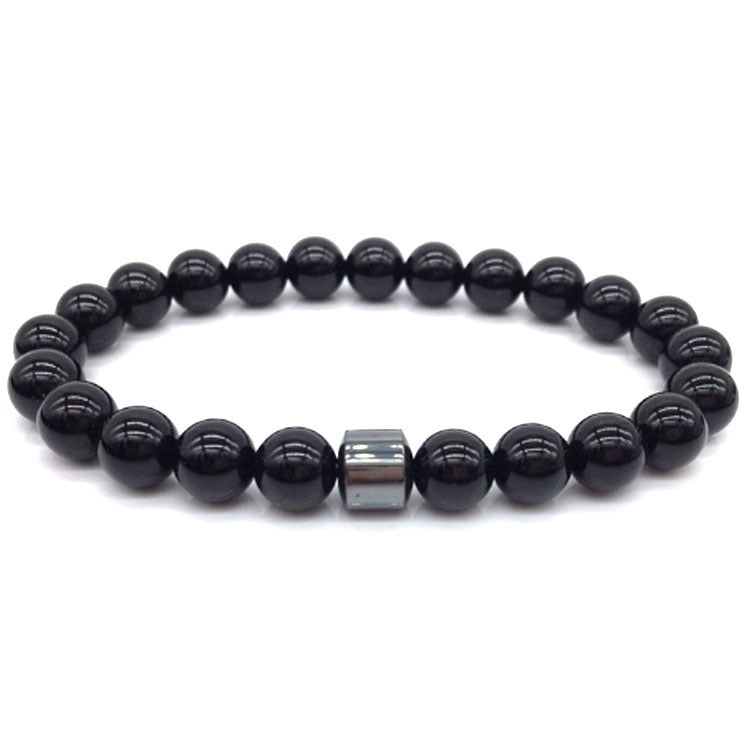 Magnetic Hematite White Turquoise Handmade Beaded Bracelets