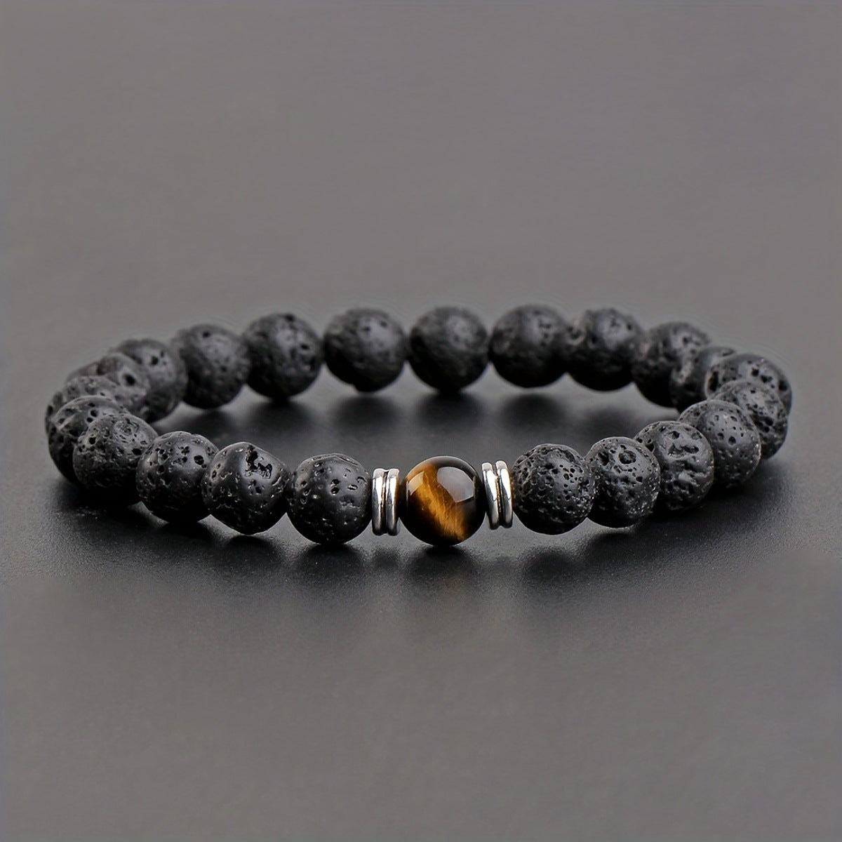 Women's & Men's Volcanic Rock Yoga Wheel Handmade Bracelets