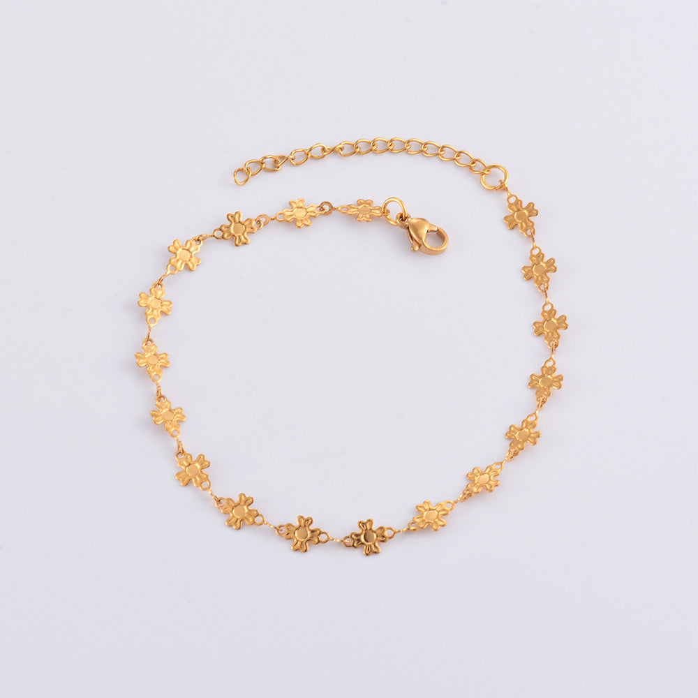 Women's Stainless Steel Style Electroplated Multi Titanium Bracelets