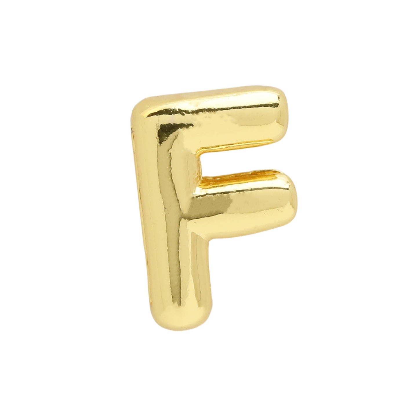 Golden Chubby Balloon Bubble Glossy Letter Bracelets