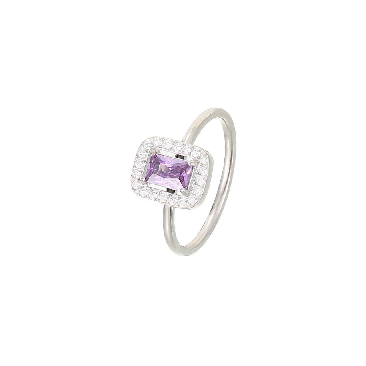 Creative Color Rectangular Zircon Female Fashion Rings