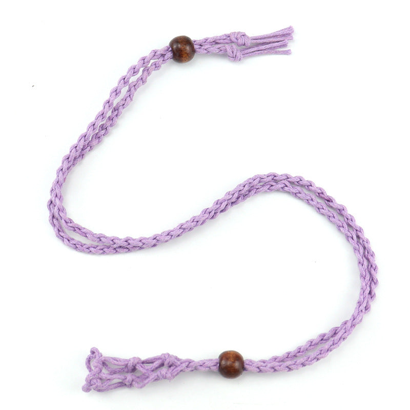 Adjustable Telescopic Net Pocket Hand-woven Without Necklaces