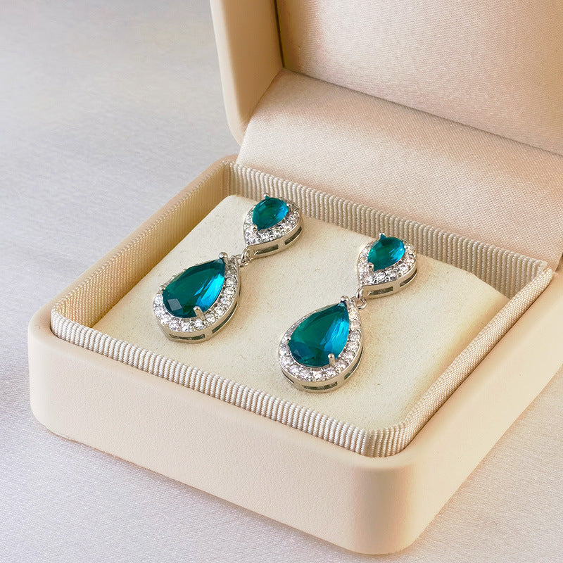 Women's Water Drop Ear Trendy Design High-grade Earrings