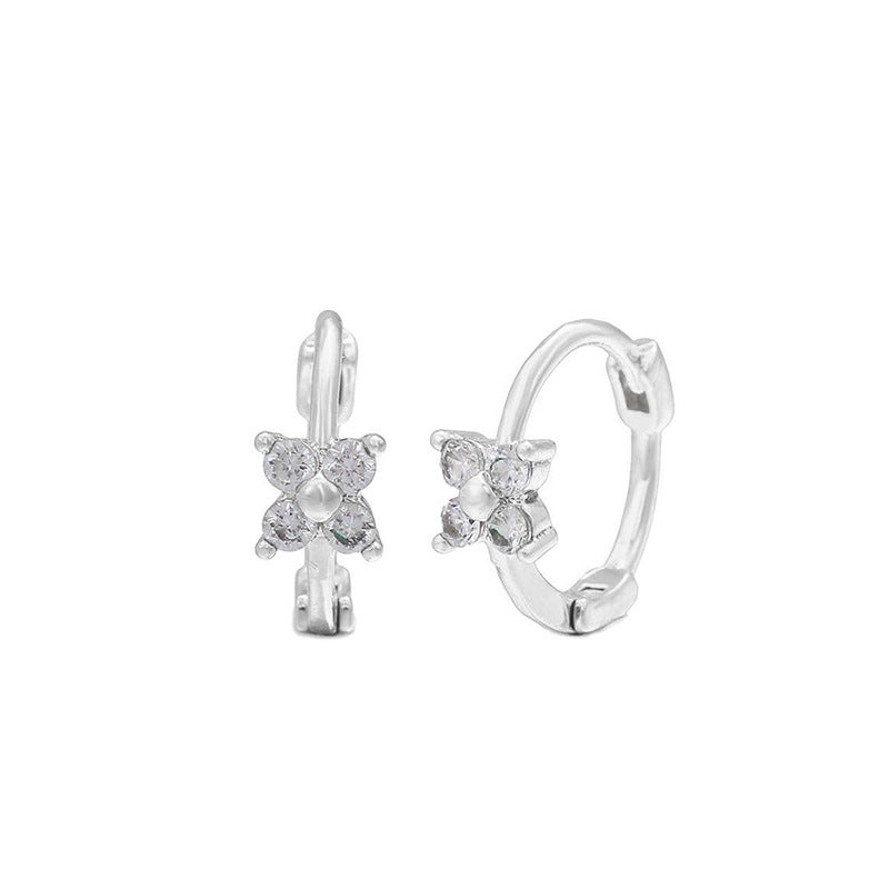 Classic Fashion Popular Golden Flower Twin Earrings