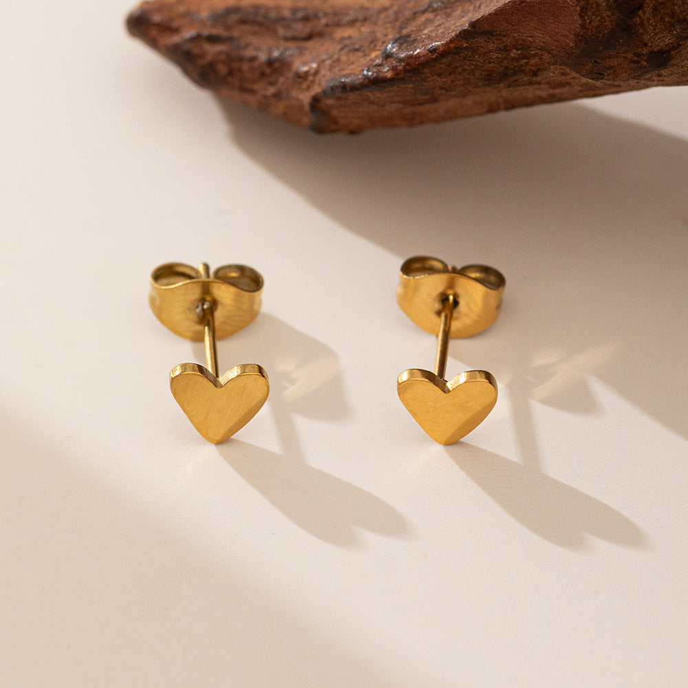 Titanium Steel Bead Korean Minimalist Fashion With Heart Summer Necklaces