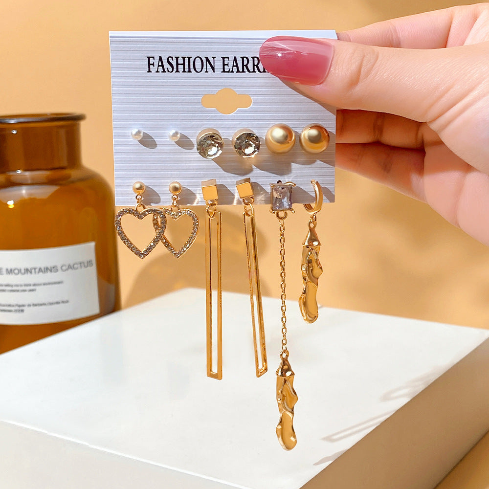 Female Niche High-grade Geometric Resin Light Earrings