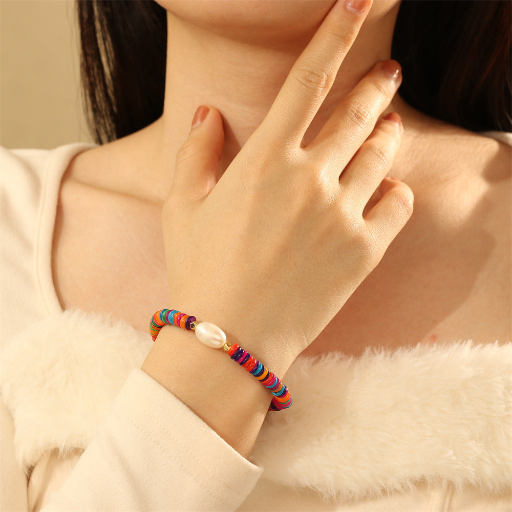 Women's Accessories Beach Bohemian Color Shell Patch Bracelets