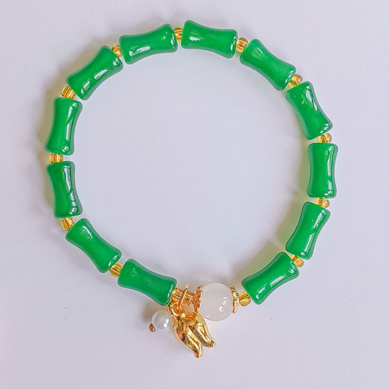 Style National Lily Festival High Pearl Aventurine Bracelets