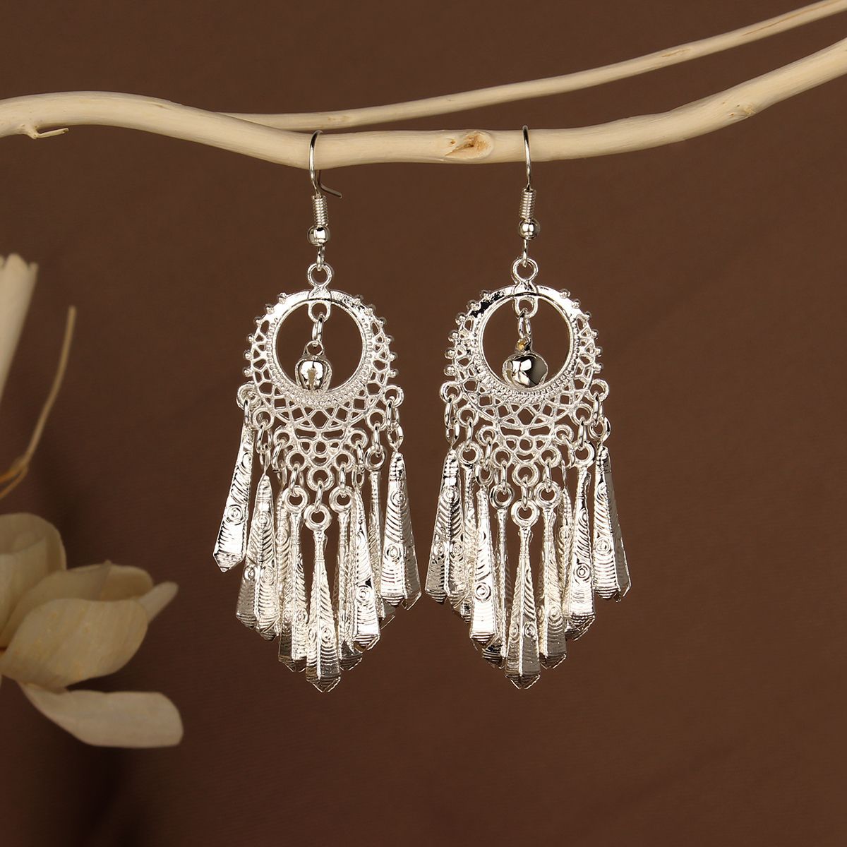 Chinese Style Retro National Miao Sier Earrings