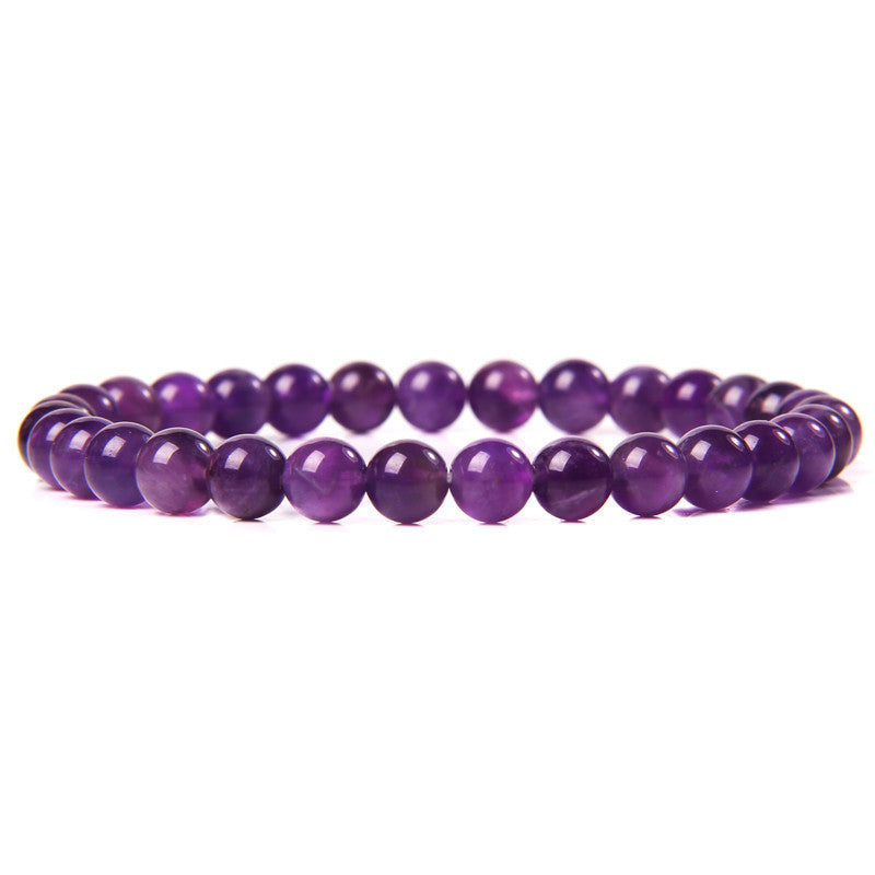 Women's & Men's Single Circle Beaded Natural Agate Stone Bracelets