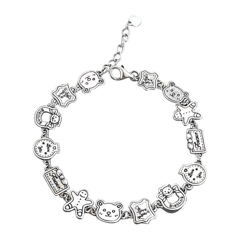 Little Bear Cartoon Minority Fashion High Bracelets
