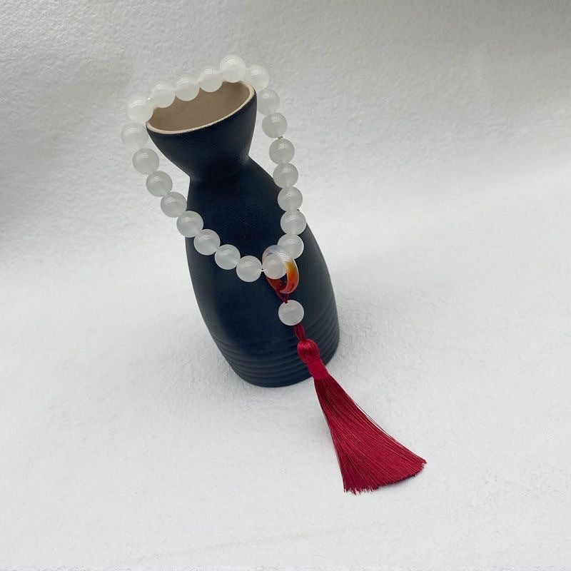 Cui Glazed Stone Flexible Hand Pieces Buddha Bracelets