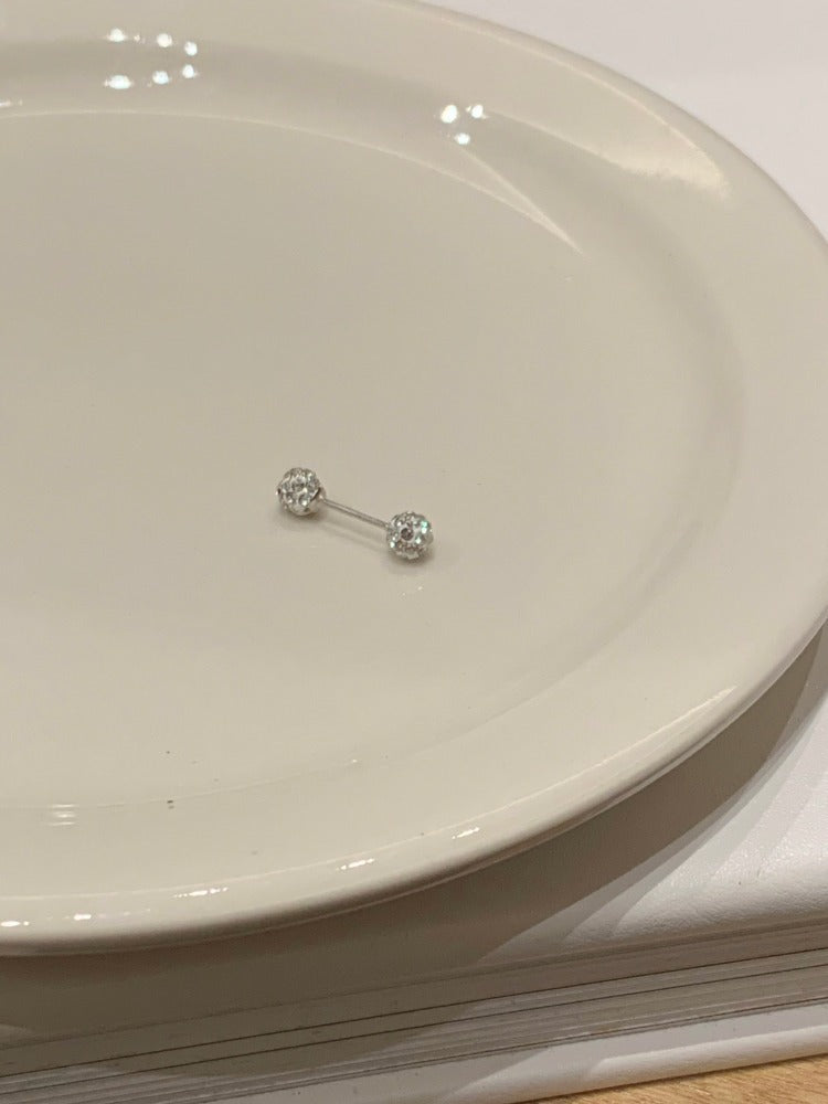 Women's Sleep Sterling Sier Auricular Needle Niche High Sense Zircon Earrings