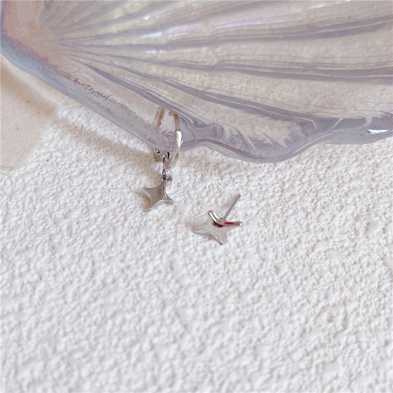 Star Simple Ear Clip Niche Design Western Style Earrings