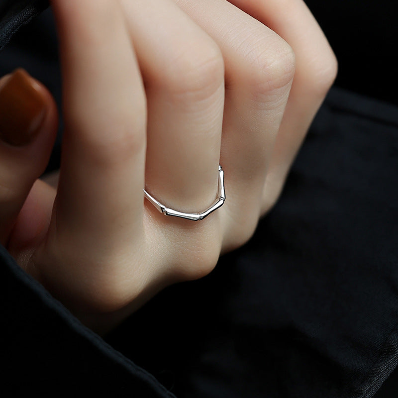 Women's Niche Design Fashion Personality Round Opening Rings