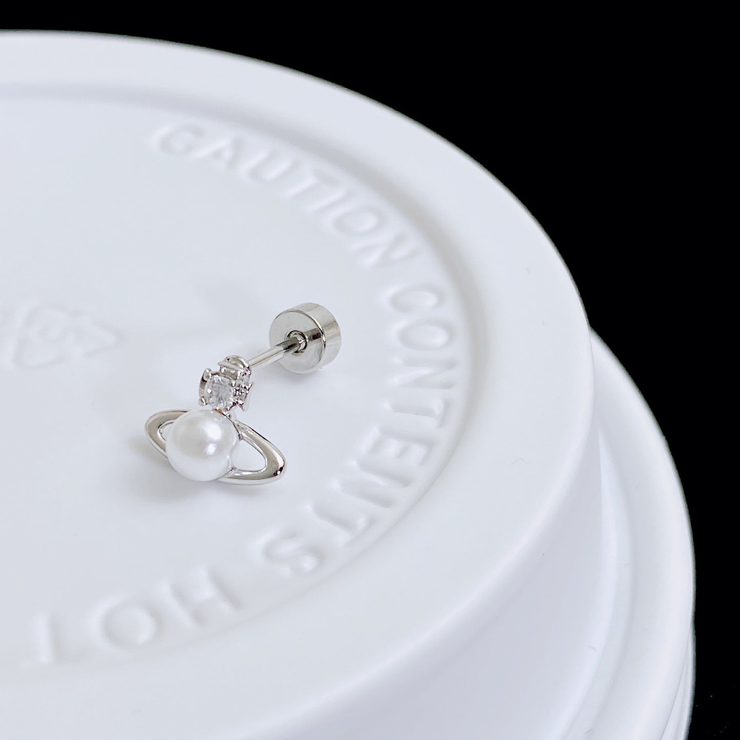 Exquisite Micro Inlaid Zircon Screw Ear Earrings