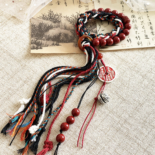 Ghost Spend Money Retro Tassel Carrying Bracelets